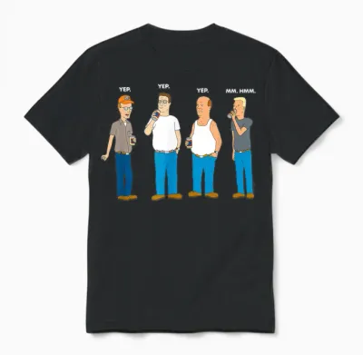 King of the Hill Yep Yep Yep Mm Hmm Unisex T-Shirt - Black