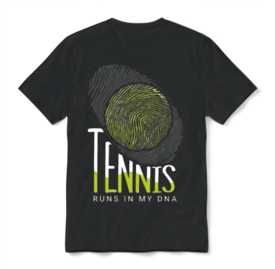 Tennis Player Present Tennis Club Coach Sport Unisex T-Shirt - Black