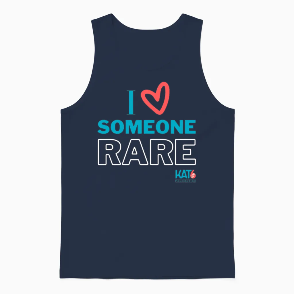 I Love Someone Rare Unisex Tank Top in Navy