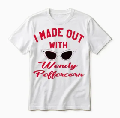 I Made Out with Wendy Peffercorn the Sandlot Unisex T-Shirt - White