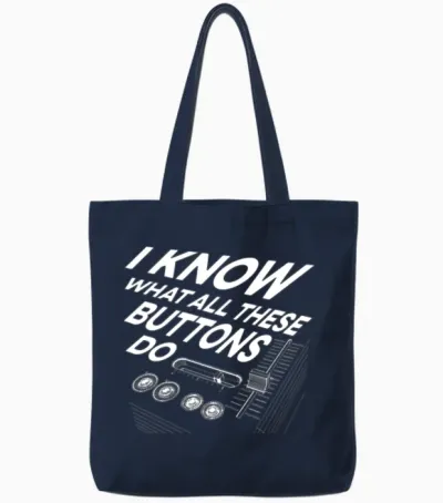 Detroit Techno House Music Festival Buttons Edm Tote Bags - Navy