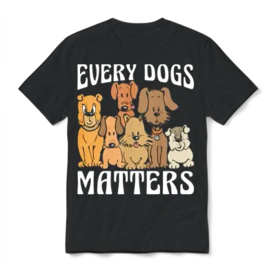 Service Dog Trainer Every Dog Matters Service Dog Unisex T-Shirt - Black
