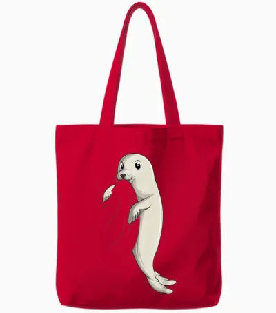 Seal Sea Lion Seal Kids Girls Boys Tote Bags - Red