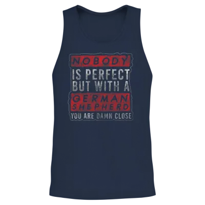 German Shepherd Dog Dog Love Dog Owners Guard Dog Unisex Tank Top - Navy