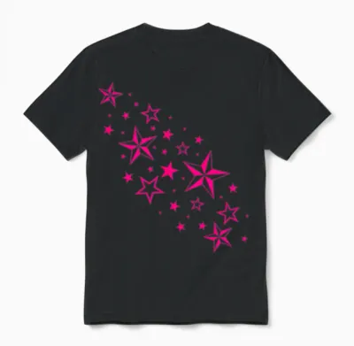Stars Unisex T-Shirt - Black