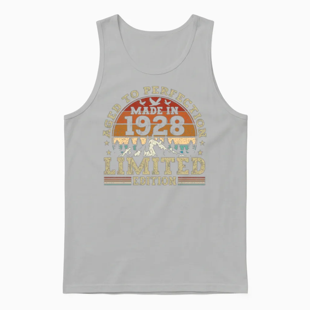 Jahrgang 1928 Retro Vintage Unisex Tank Top - Ash