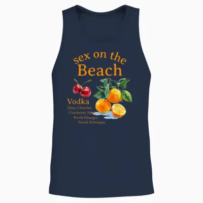 Sex on the Beach Unisex Tank Top - Navy