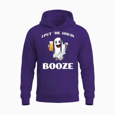 Funny Halloween Drinking Unisex Hoodie - Purple