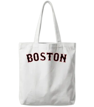 Boston Tote Bags - White