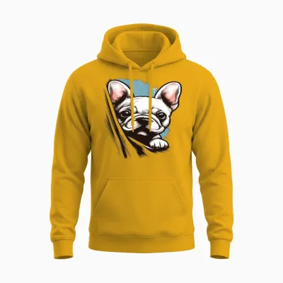A Cute Dog Unisex Hoodie - Gold