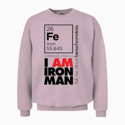 Hemochromatosis Awareness Unisex Sweatshirt - Light Pink