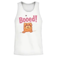 Cute Mummy Halloween Comic Design Unisex Tank Top - White – 2