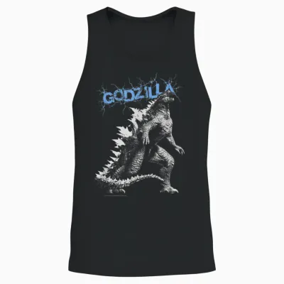 Monsterverse Godzilla Crackle - Officially Licensed Unisex Tank Top - Black