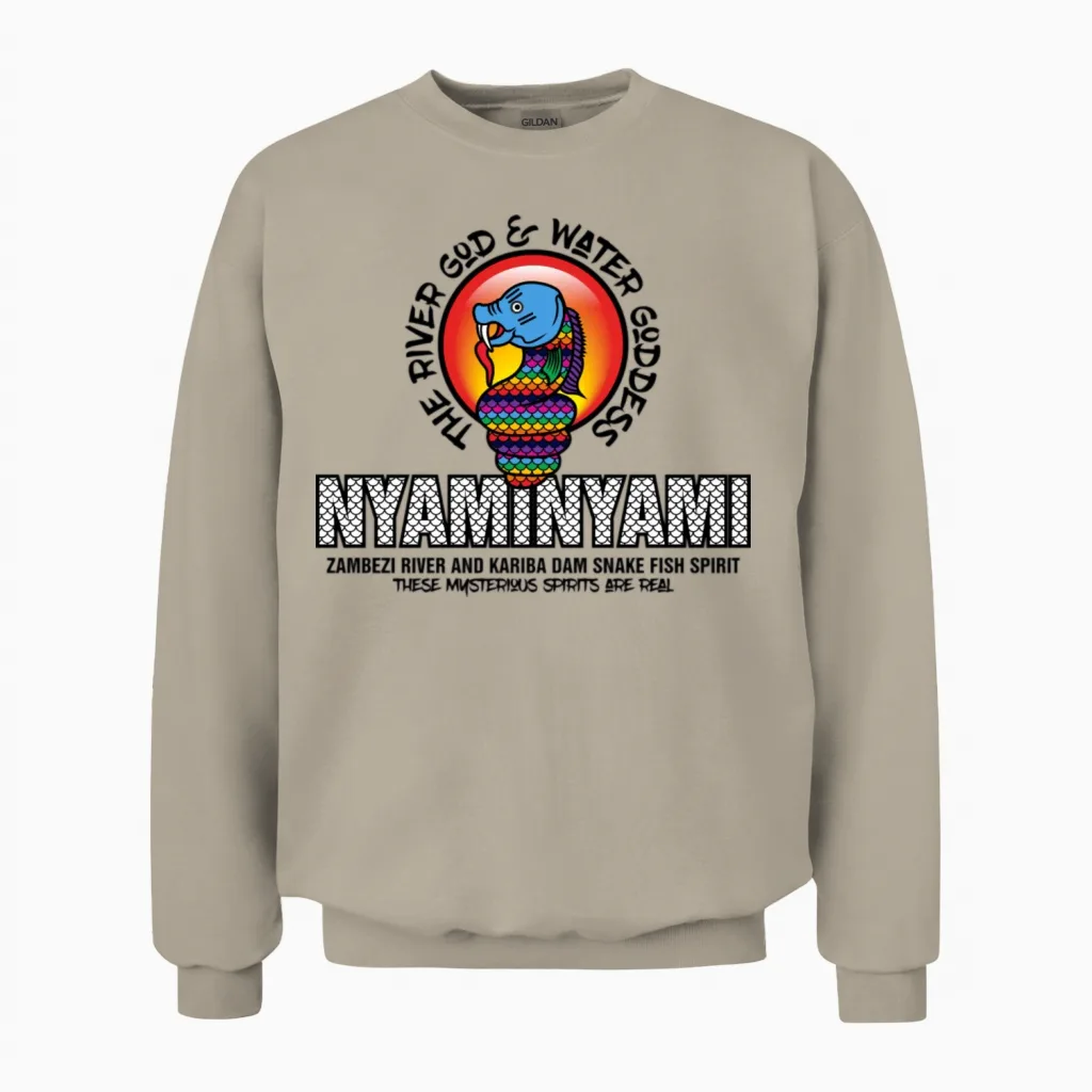 Nyaminyami Colors Sunrise Unisex Sweatshirt in Sand
