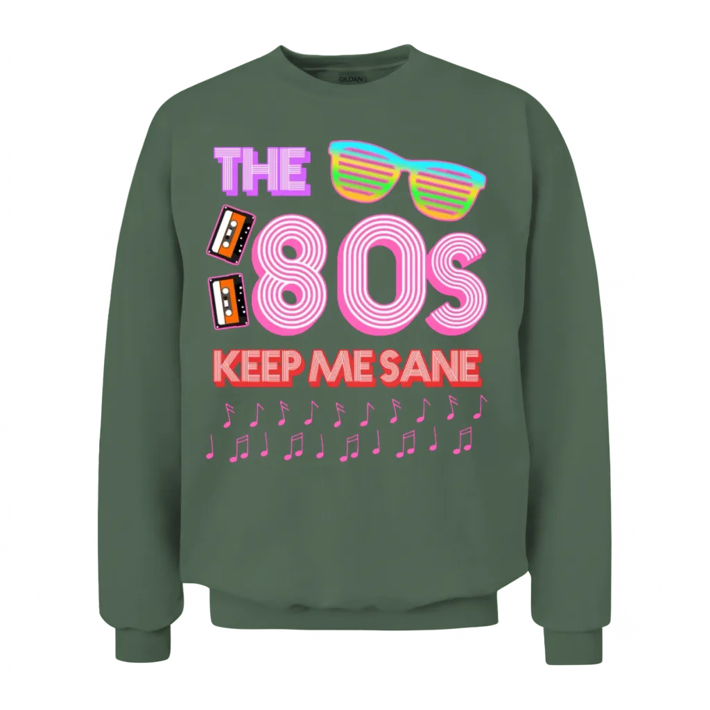 80s Retro 1980 Unisex Sweatshirt - Military Green