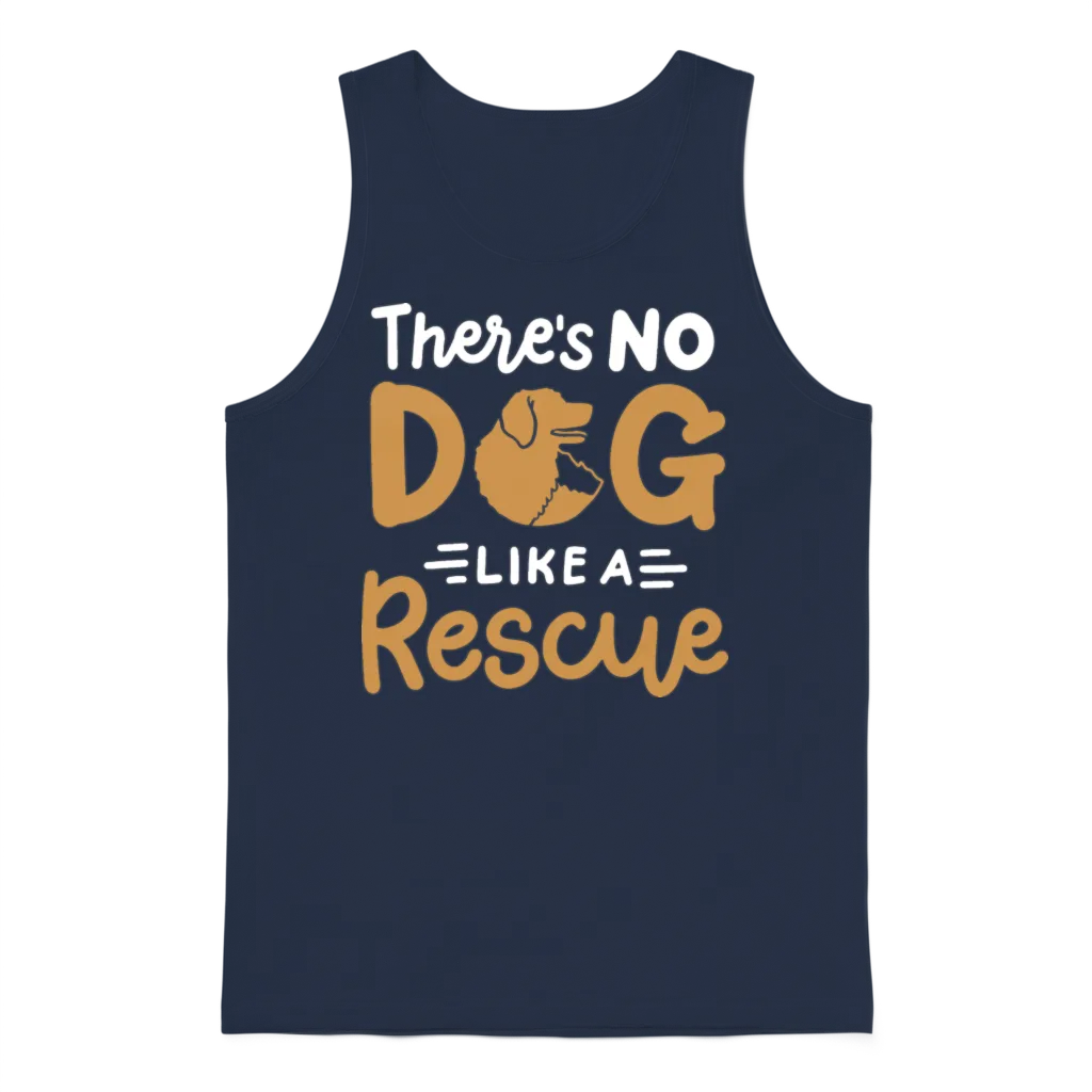 Dog Rescue Dog Lover Lovers Unisex Tank Top - Navy