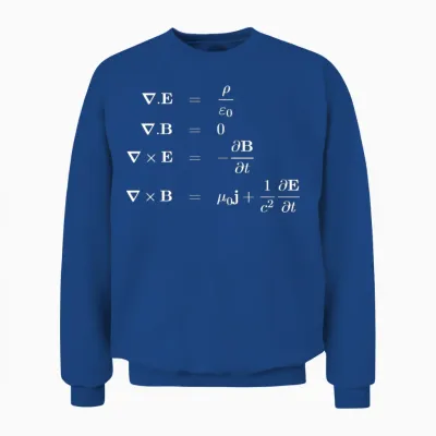 Maxwell Equations of Electromagnetism Physics Unisex Sweatshirt - Royal