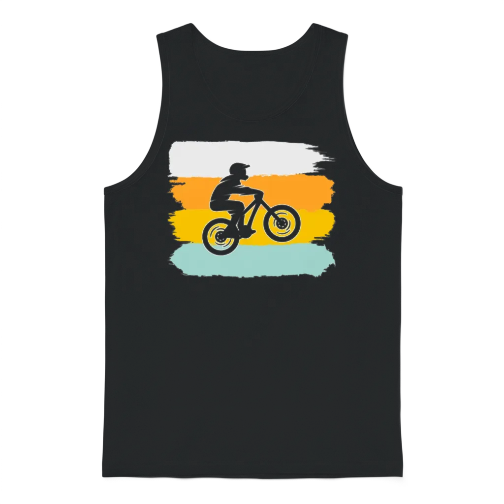 Mountainbike Retro Unisex Tank Top - Black