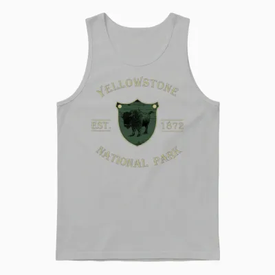 Yellowstone National Park Unisex Tank Top - Ash