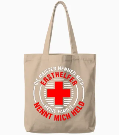 Erste Hilfe Für Ersthelfer Rettungssanitäter Sanitäter Tote Bags - Natural