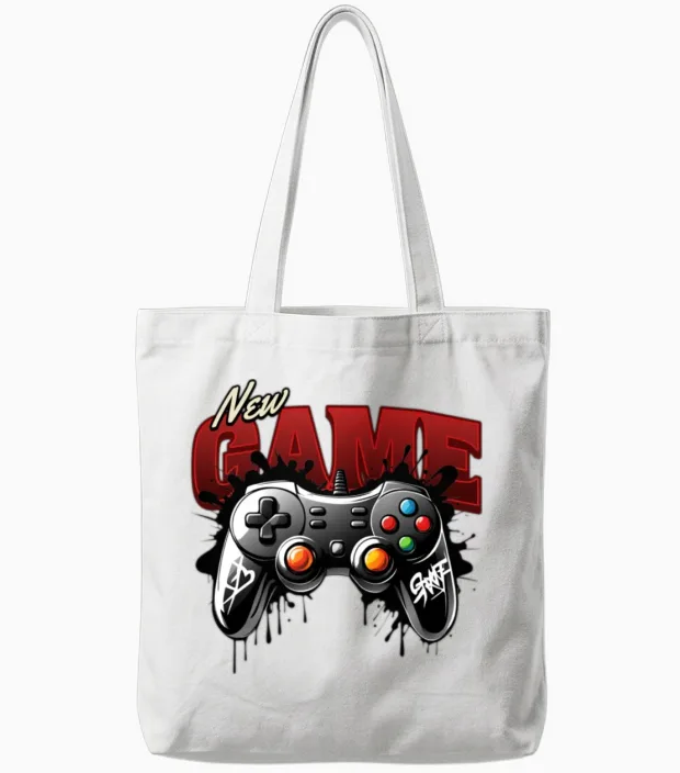 'new Game' Gaming Gd Tote Bags in White