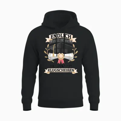 Bachelor Graduation Gift Saying Exam Passed Uni Gra Unisex Hoodie - Black