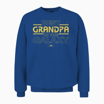 Star Wars Best Grandpa in the Galaxy Birthday Father’s Day Unisex Sweatshirt - Royal