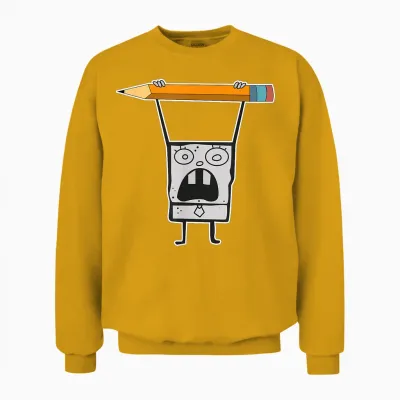 Mademark X Spongebob Squarepants - Doodlebob Is the Greatest! Unisex Sweatshirt - Gold