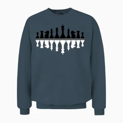 Chess Checkmate Brain Chess Unisex Sweatshirt - Dark Heather