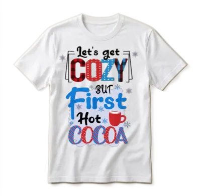 Cozy Winter Hot Cocoa Unisex T-Shirt - White