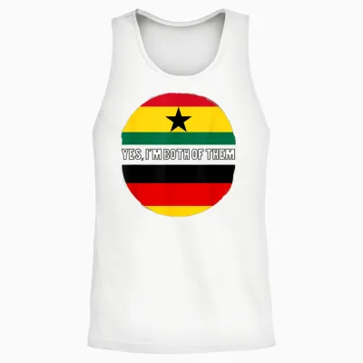 Deutschland Deutscher Ghana Ghanaer Mischling Dna Flagge Unisex Tank Top - White