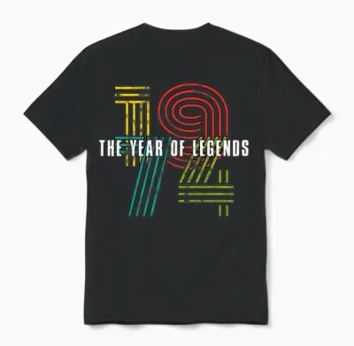 Hello 50 1974 Birthday Gift Unisex T-Shirt - Black