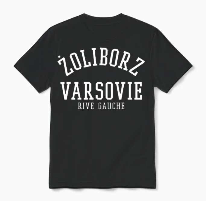 Zoliborz Warsaw Poland Unisex T-Shirt - Black