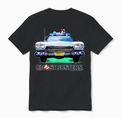 Ghostbusters Logo Ecto 1 : New York (nyc), Film Classique Des Années 1980 (1984) Unisex T-Shirt - Black