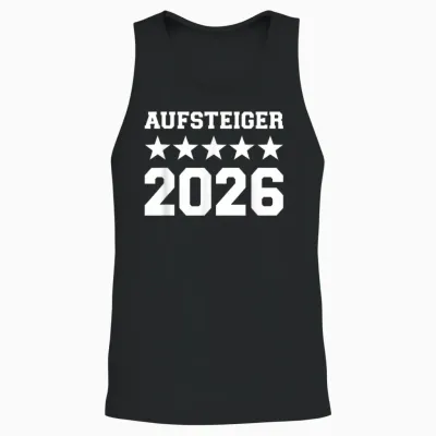 Aufsteiger 2026 Aufstieg Meister Unisex Tank Top - Black