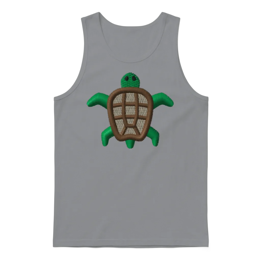 Turtles Embroidered โ Reptiles & Exotics Gift Unisex Tank Top - Sport Grey