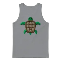 Turtles Embroidered — Reptiles & Exotics Gift Unisex Tank Top - Sport Grey – 1