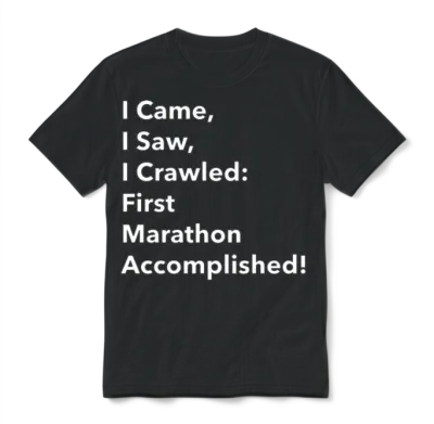 First Marathon | My First Marathon Unisex T-Shirt - Black