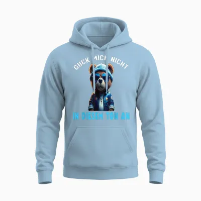 Arbeiten Witziger Lustiger Spruch Sprüche Süßes Teddy Unisex Hoodie - Light Blue