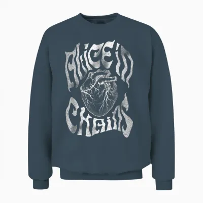Alice in Chains Heart Unisex Sweatshirt - Dark Heather
