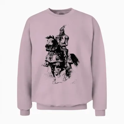 Albanian Eagle Grunge Skanderbeg Vintage Albanian Unisex Sweatshirt - Light Pink