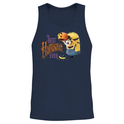 Minions Dave Best Halloween Ever Unisex Tank Top - Navy