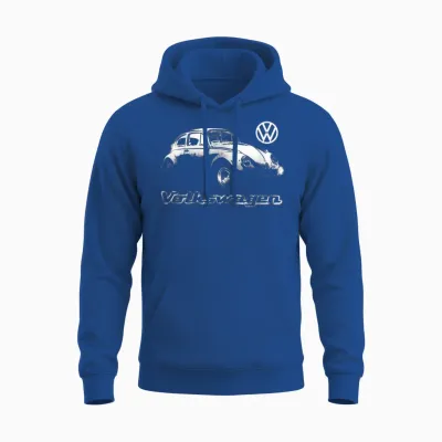 Volkswagen Beetle Spray Paint T-Shirt, Black Unisex Hoodie - Royal
