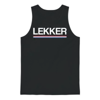 Lekker Dutch Saying Holland Nederland Netherlands Unisex Tank Top - Black – 1