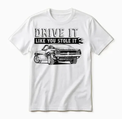 Drive It - Fastback Unisex T-Shirt - White
