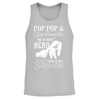 Pop Pop and Granddaughter Unisex Tank Top - Ash – 2