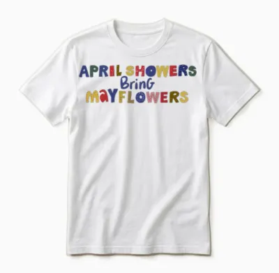 Colorful Alphabet Unisex T-Shirt - White