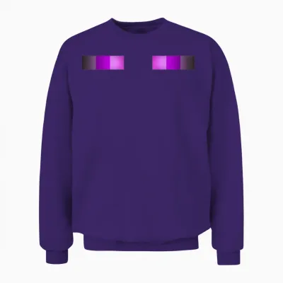 Enderman Eyes Unisex Sweatshirt - Purple