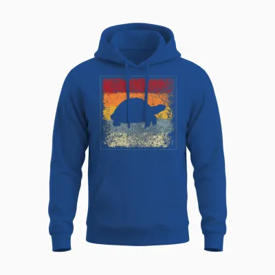 Turtle Retro Unisex Hoodie - Royal