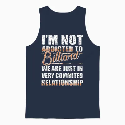 Billiard Pool Snooker Vintage Gift Unisex Tank Top - Navy